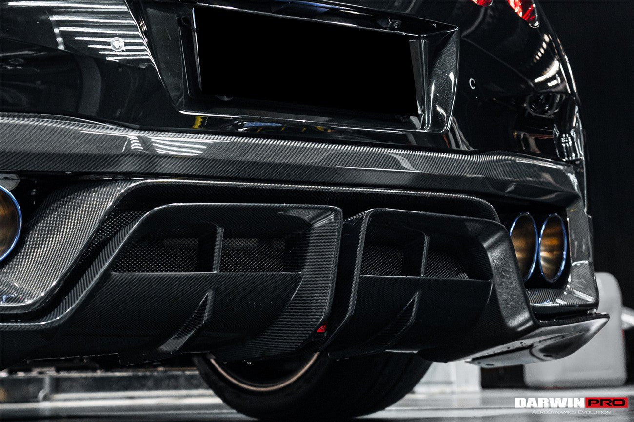 2017 - 2022 Nissan GTR R35 EBA BKSS Style Carbon Fiber Rear Diffuser